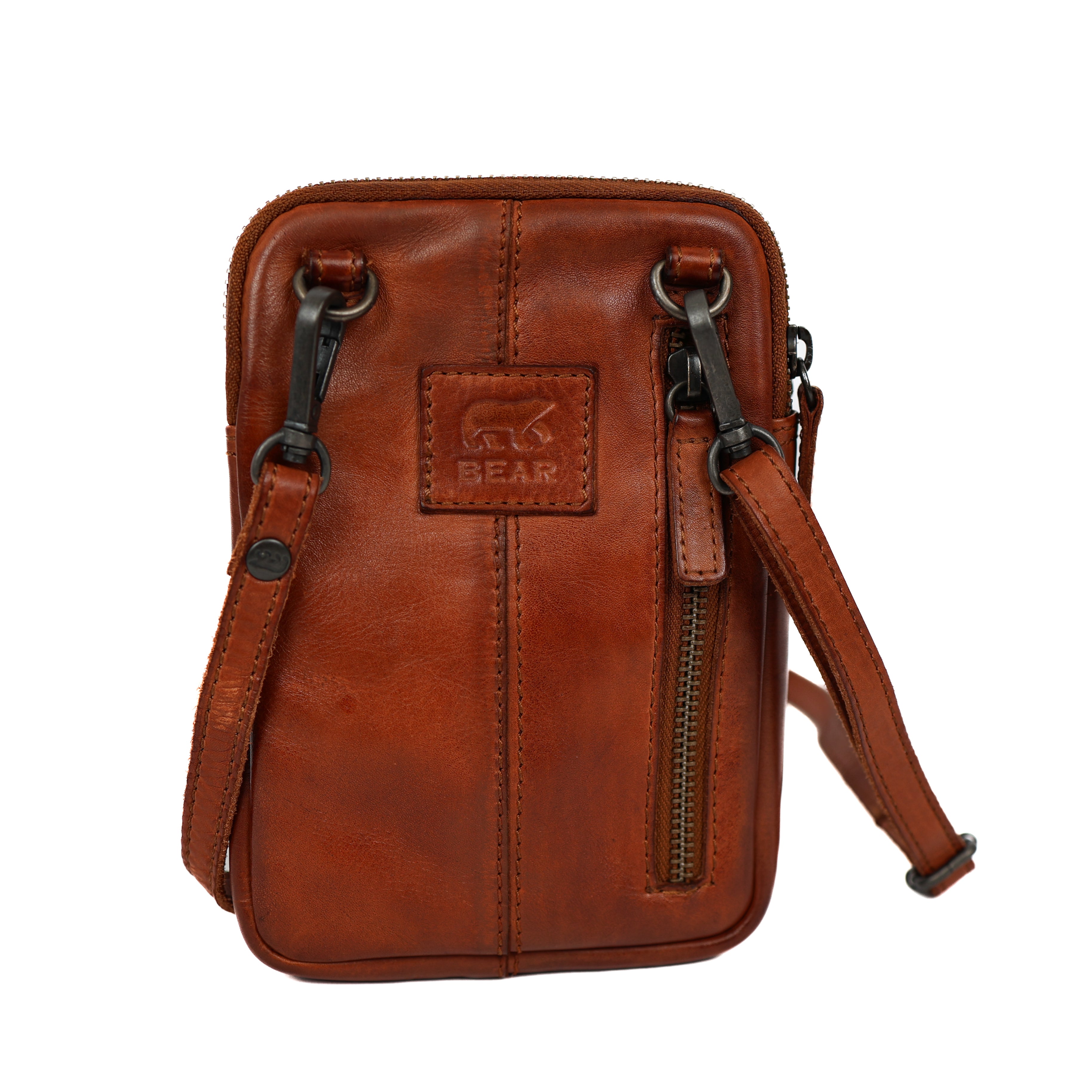 Telefoontasje 'Jack' cognac COGNAC