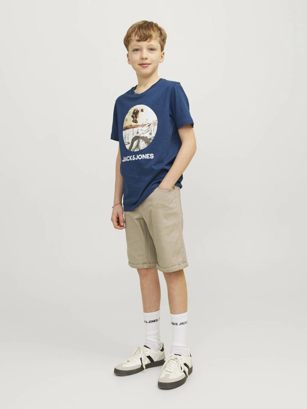 JACK & JONES bermuda JPSTRICK JJORIGINAL lichtzand