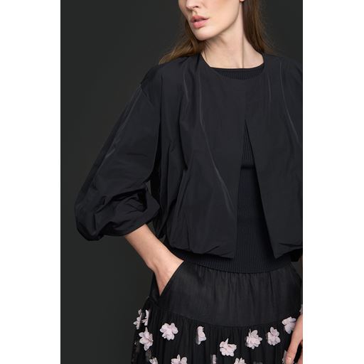 Bitte Kai Rand Blossom Mesh Nederdel, Black/Pale Pink Flower, XS