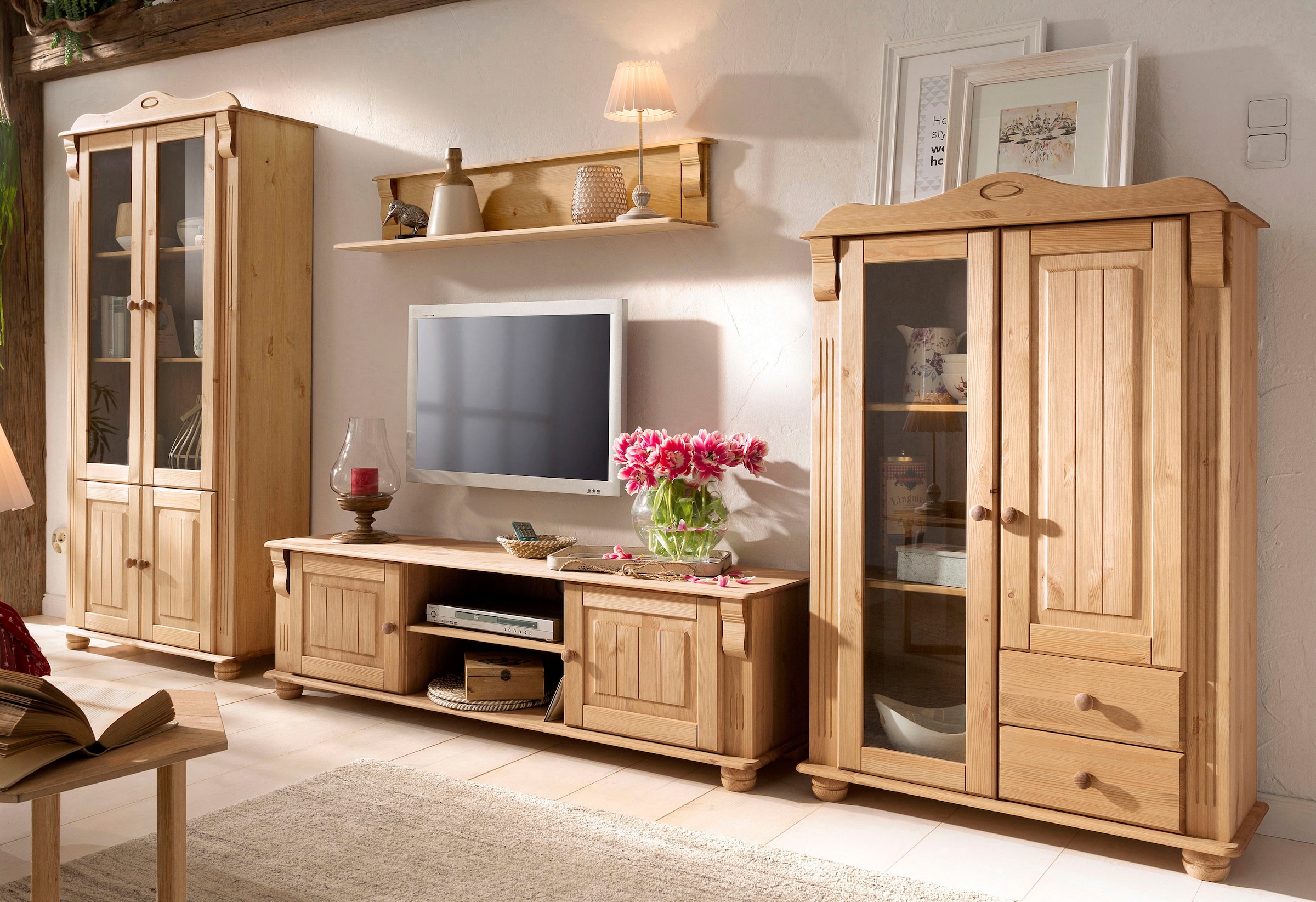 Home affaire Wandregal »Adele« Breite 120 cm, aus massiver Kiefer, FSC®