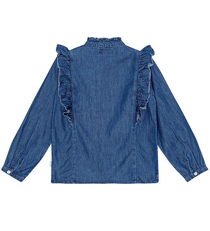 Molo Skjorte - Raphaella - Mid Blue Wash