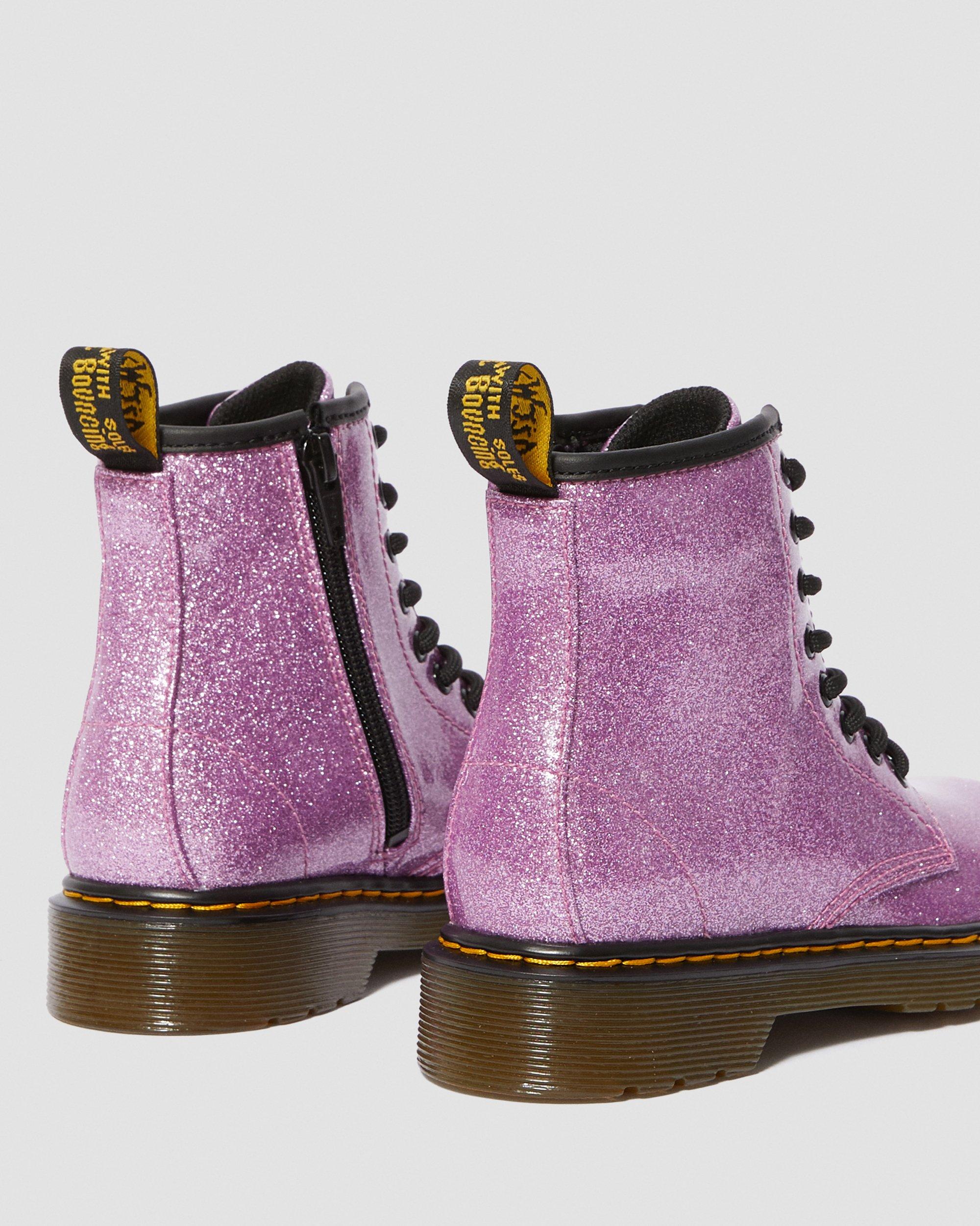 Junior 1460 Glitter Lace Up Boots