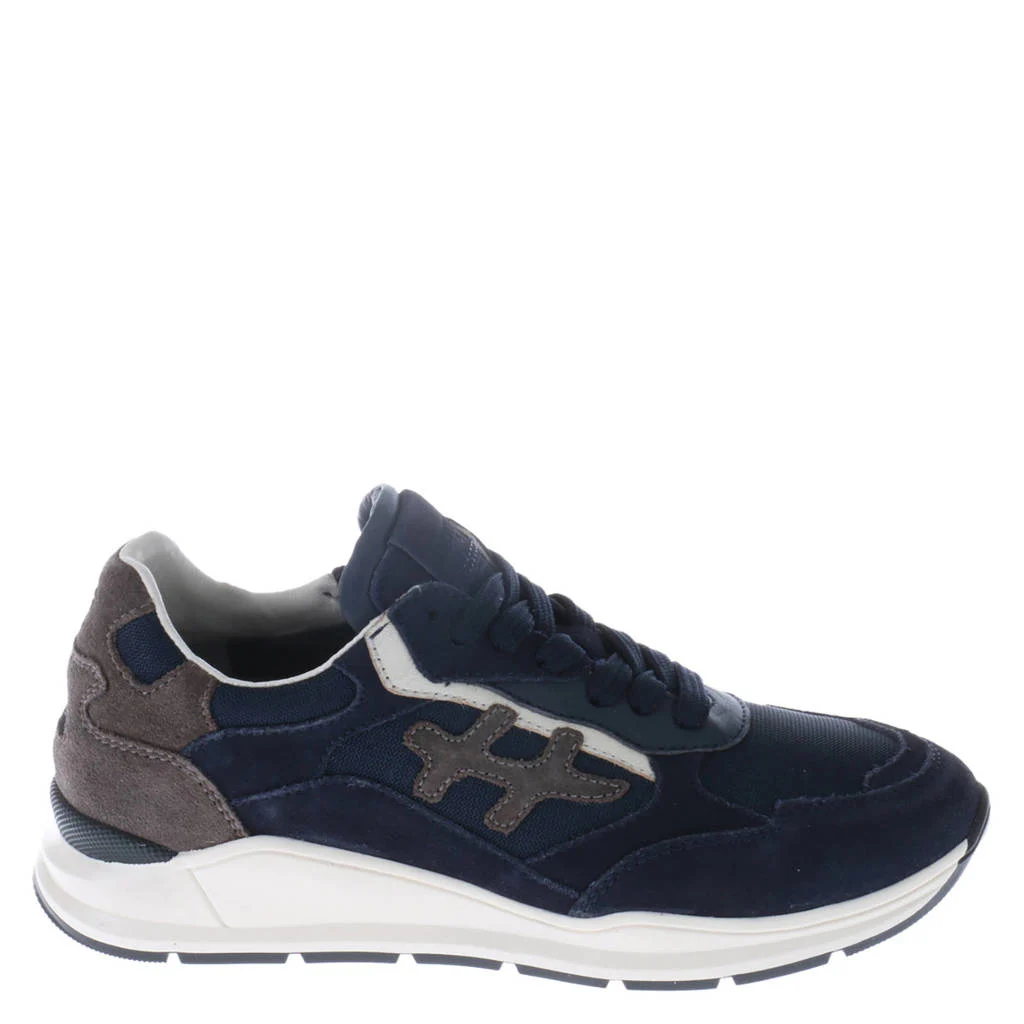 Hip suède sneakers donkerblauw multi