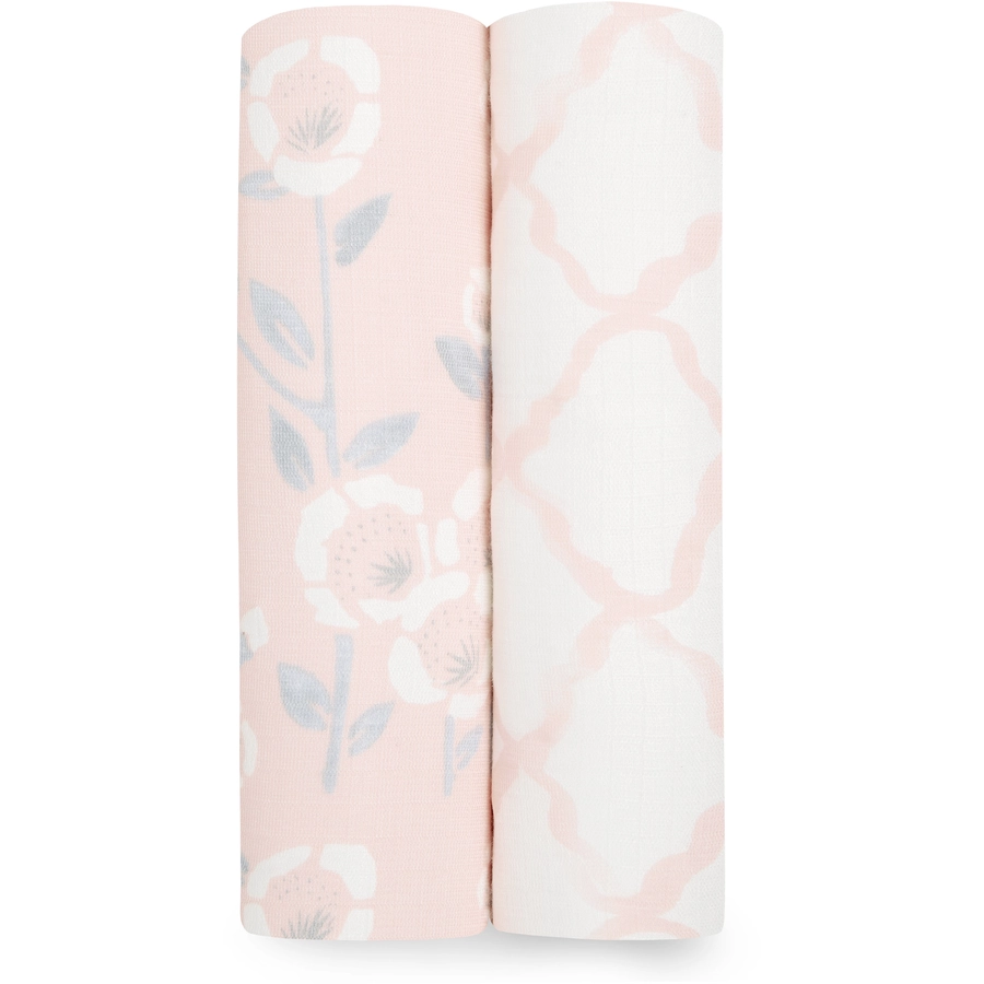 aden + anais™ silky soft Musselin-Baby-Pucktuch 2er Pack stencil