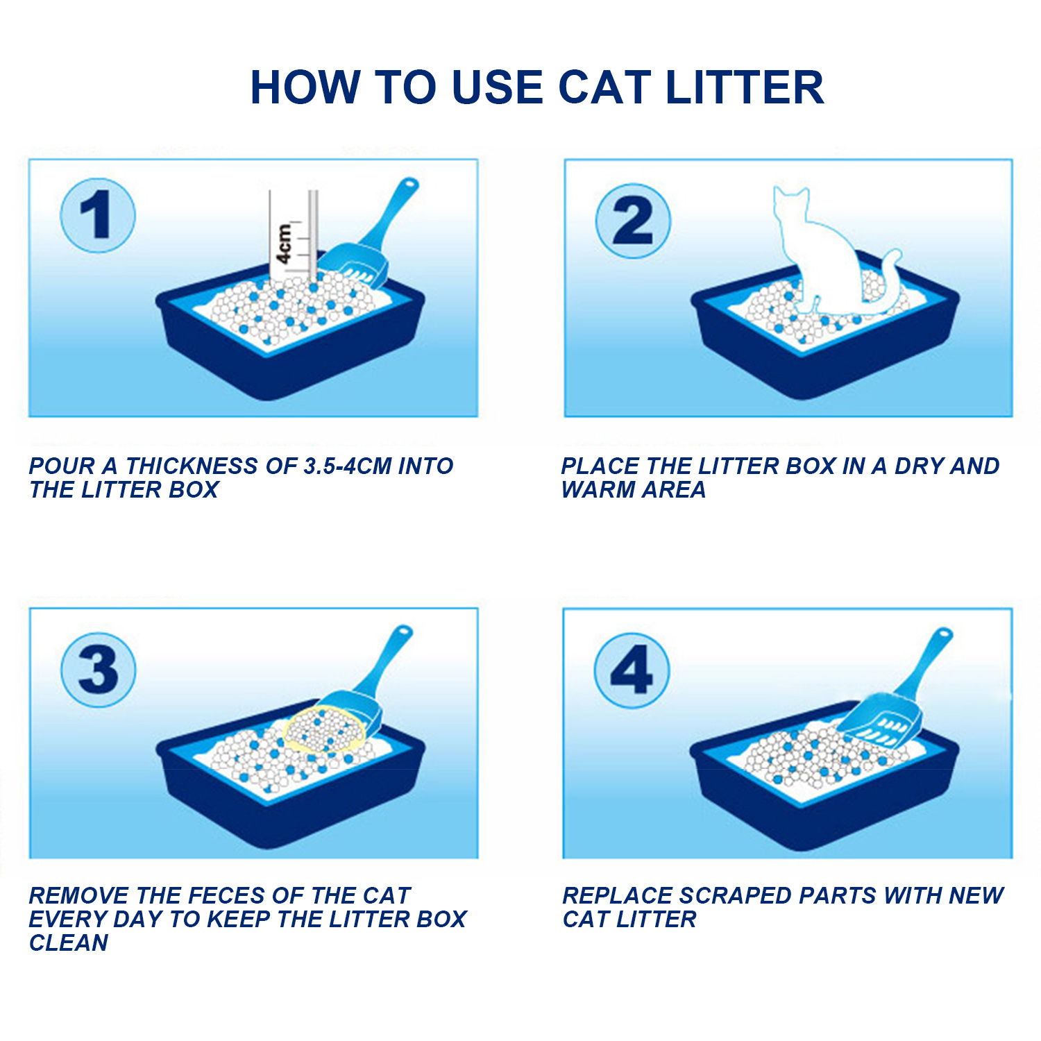 Nobleza - Areia higiênica de sílica para gatos, em gel diamante, 3,8L. Absorvente, confortável e biodegradável.