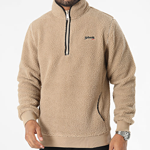 Sweat Polaire Col Zippé Fourrure SWANDRIC2 Noir