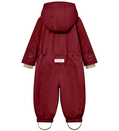 Mini A Ture Flyverdragt - Wisti Fleece - Rød Merlot