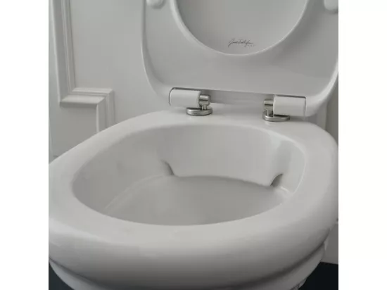 WC suspendu sans bride JACOB DELAFON Cléo 1889 + abattant extra-plat