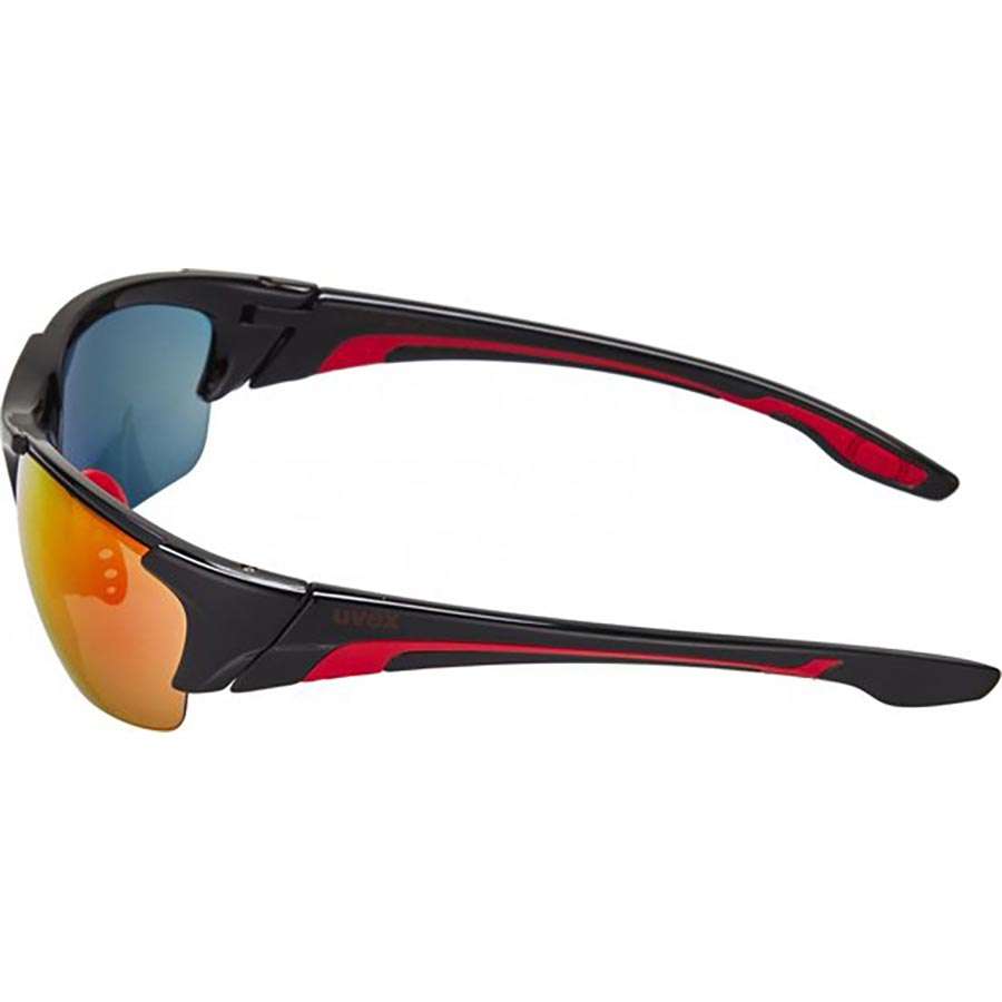 Uvex Blaze III Sport Zonnebril Zwart/Rood/Mirror Rood