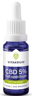 Vitakruid CBD Olie 5% Full spectrum 10ML