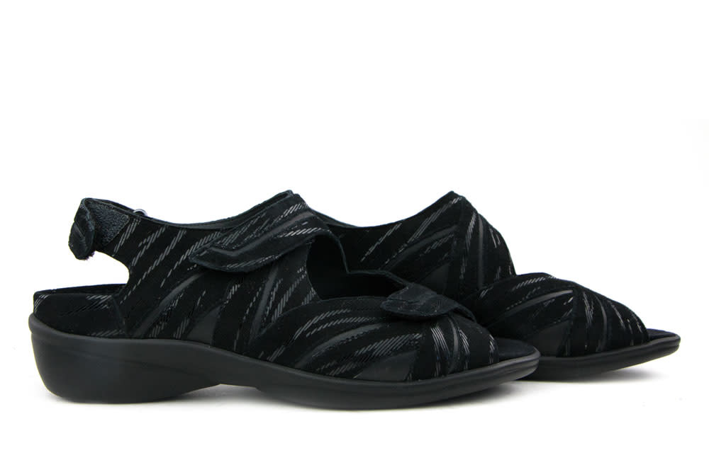 Durea Sandalen Zwart Fern H-leest