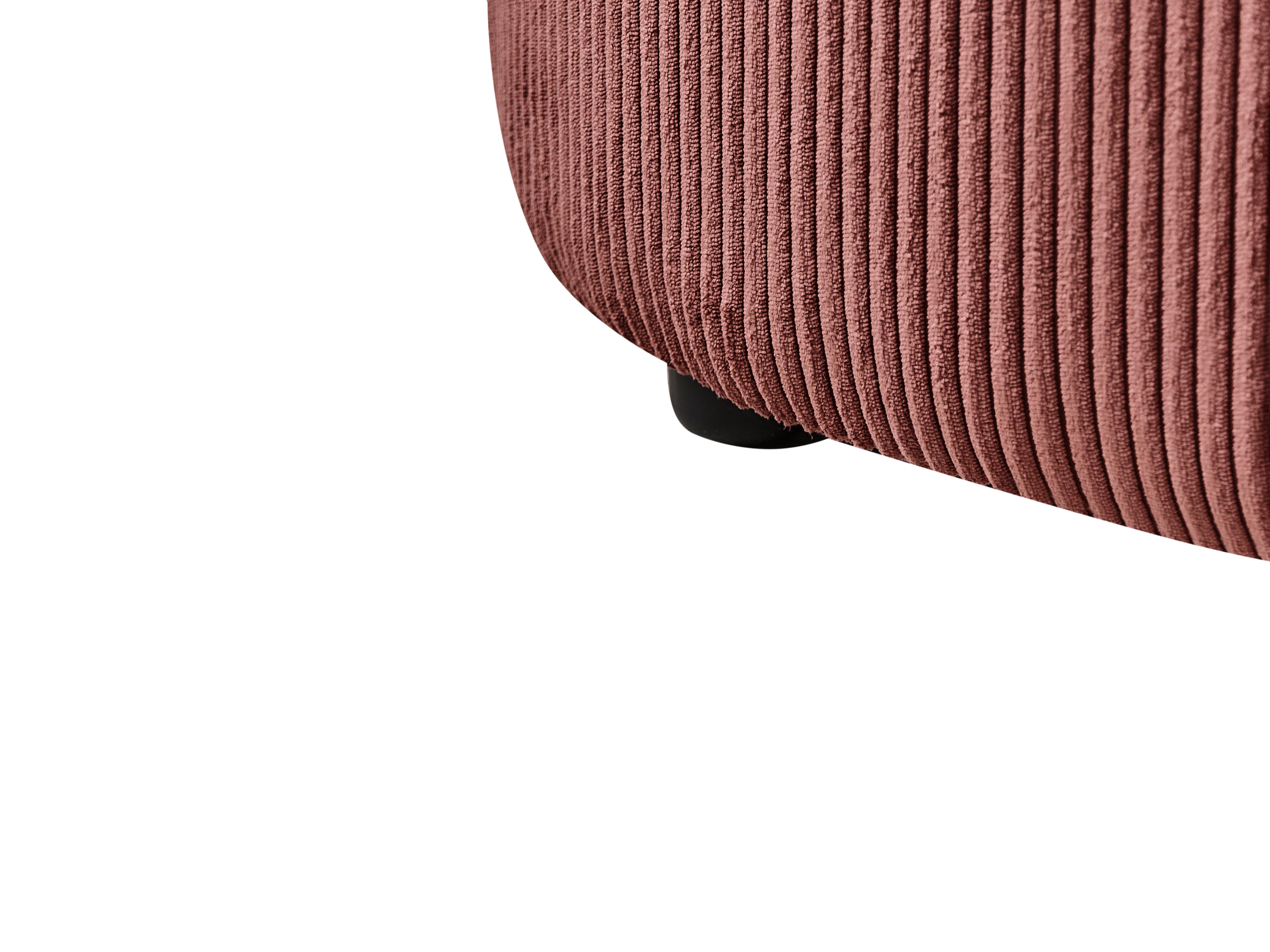 Linkszijdige chaise longue VANVEY Corduroy Rood