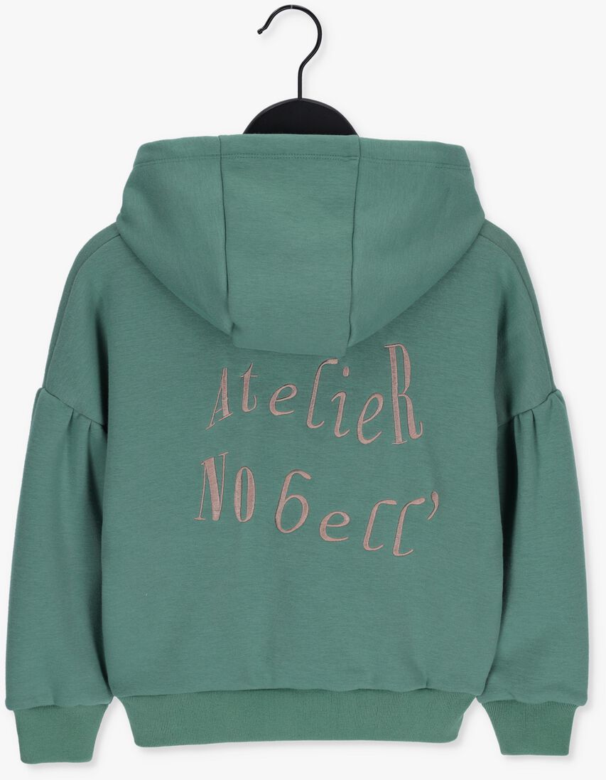 NOBELL turquoise nobell sweater kuran hooded furry sweater