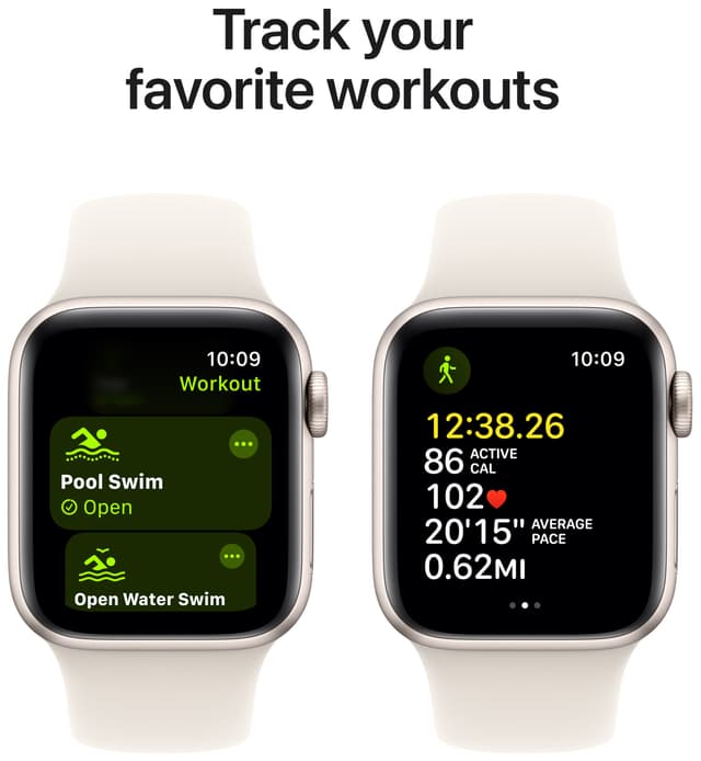 Apple Watch SE 2nd Gen 40mm LTE (Starlight Alu/Starlight sport band S/M)