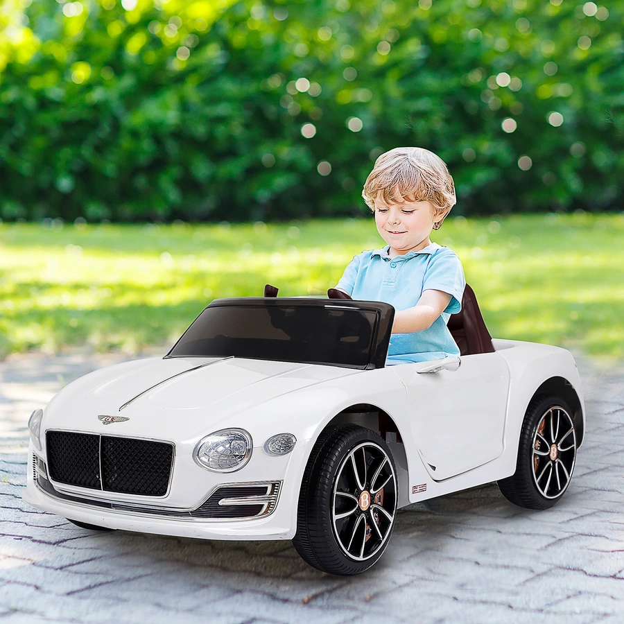 HOMCOM Kinderauto mit Fernbedienung weiß