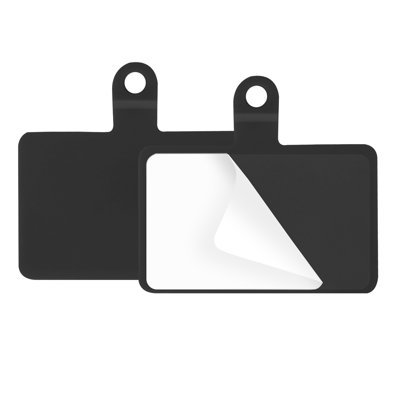 (2er Set) Universal Selbstklebende Einlagen für Necklace Umhängeband - Schwarz