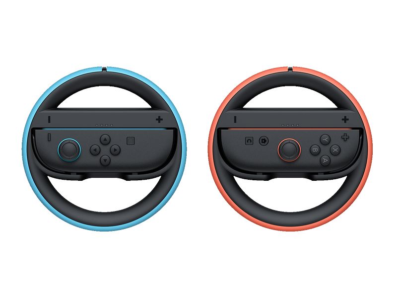 Nintendo Switch 2 Joy-Con 2-Lenkrad Hellblau/Hellrot Ungebremster Fahrspass mit 2 Lenkrädern