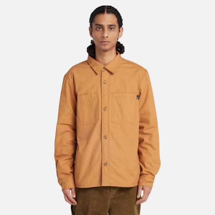 Sobretudo Windham com forro de lã para homem, na cor amarelo escuro.