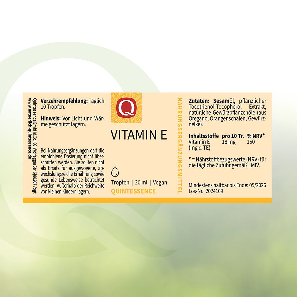 Vitamin E Tropfen von Quintessence