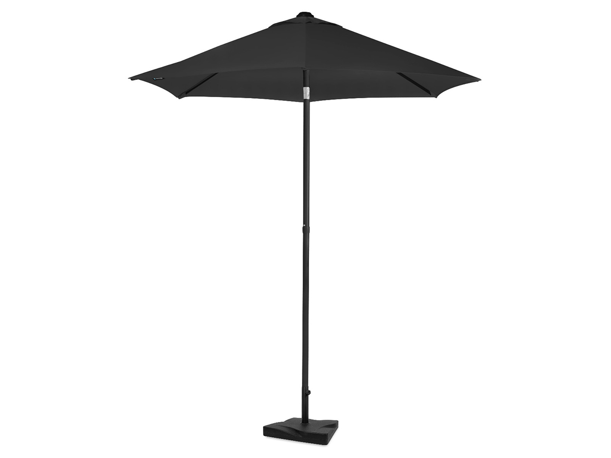 VONROC Torbole 200 cm Premium parasol inclusief voet - Black