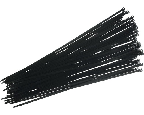Haupa 262638 Kabelbinders UV-bestendig 610x8,8 mm Nylon zwart 50 stuks