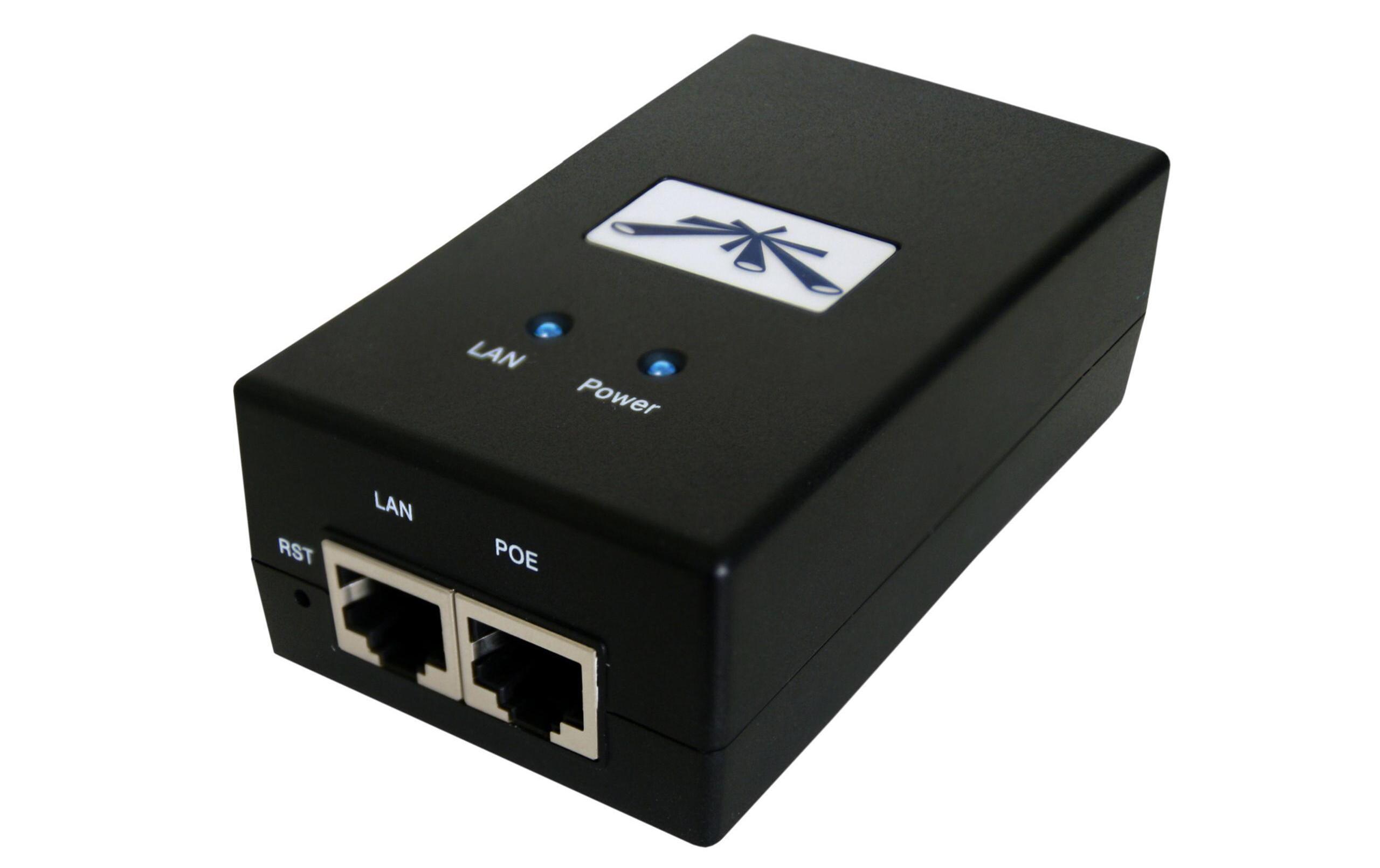 PoE Injector POE-24-30W 24 Volt FE passiv, 30 WattPassiver Gigabit PoE Injektor
