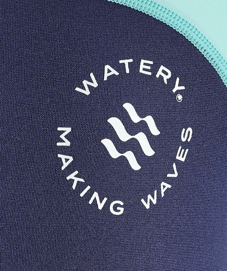 Watery UV våddragt til børn - Calypso Langærmet - Atlantic Turquoise