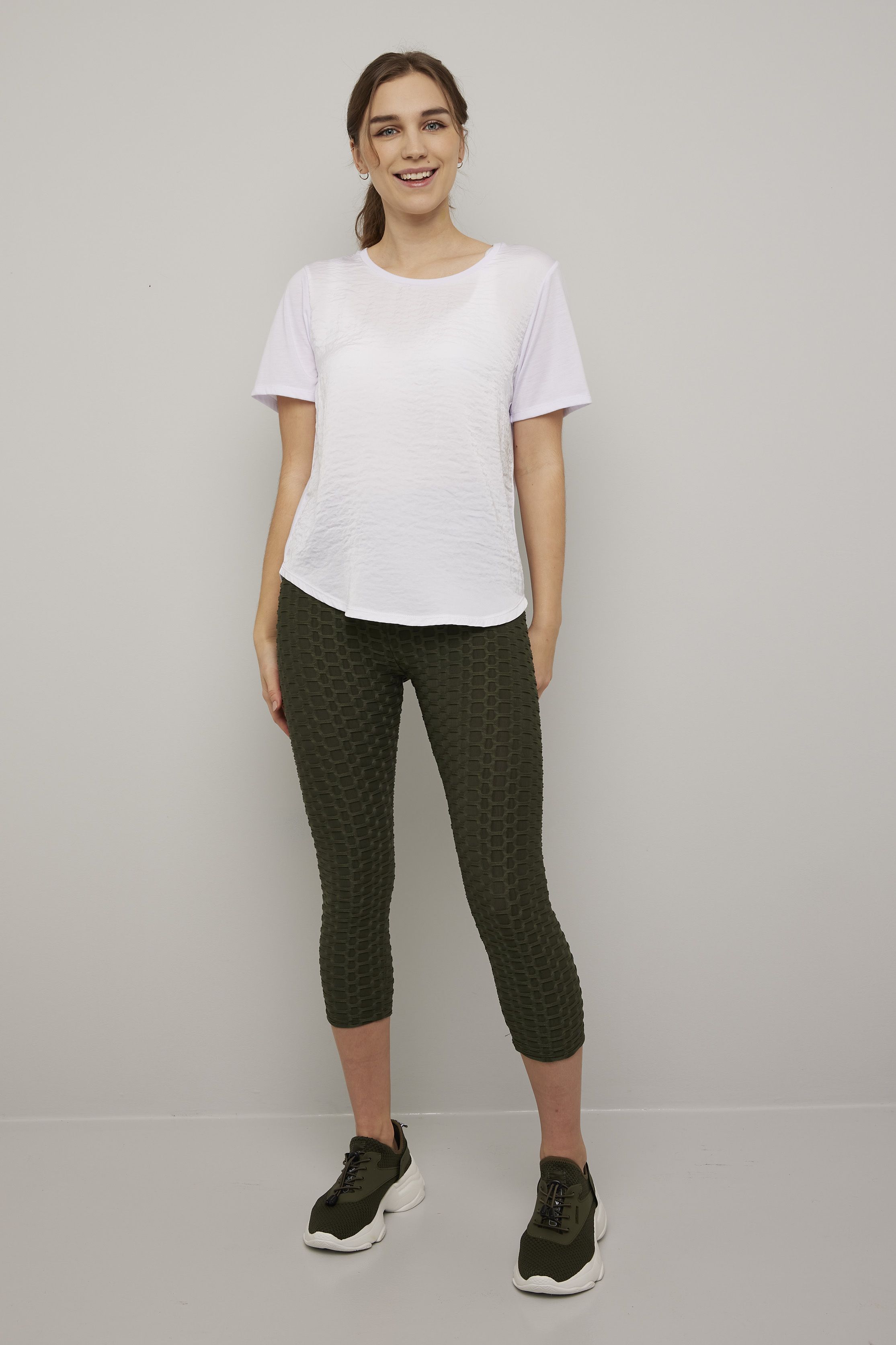 Oceana capri leggings med mønster