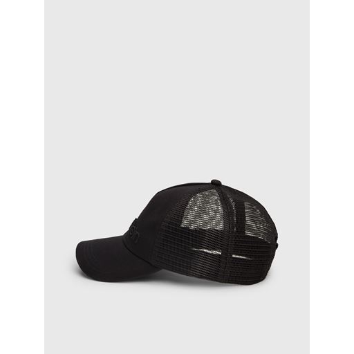 Calvin Klein Logo Broderet Trucker Cap, Black, One size