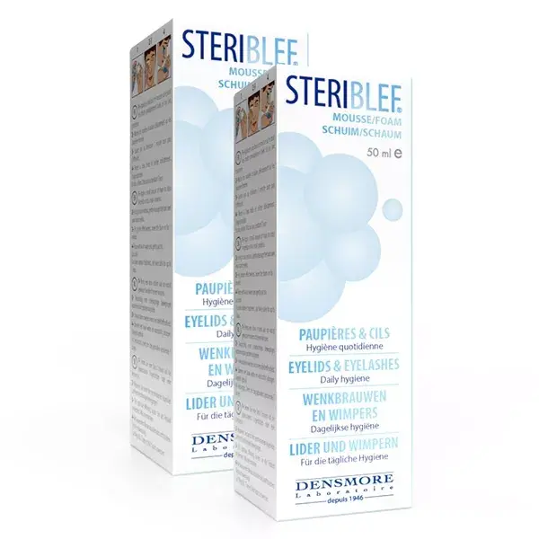 Densmore Lot de 2 Steriblef Mousse Paupières & Cils