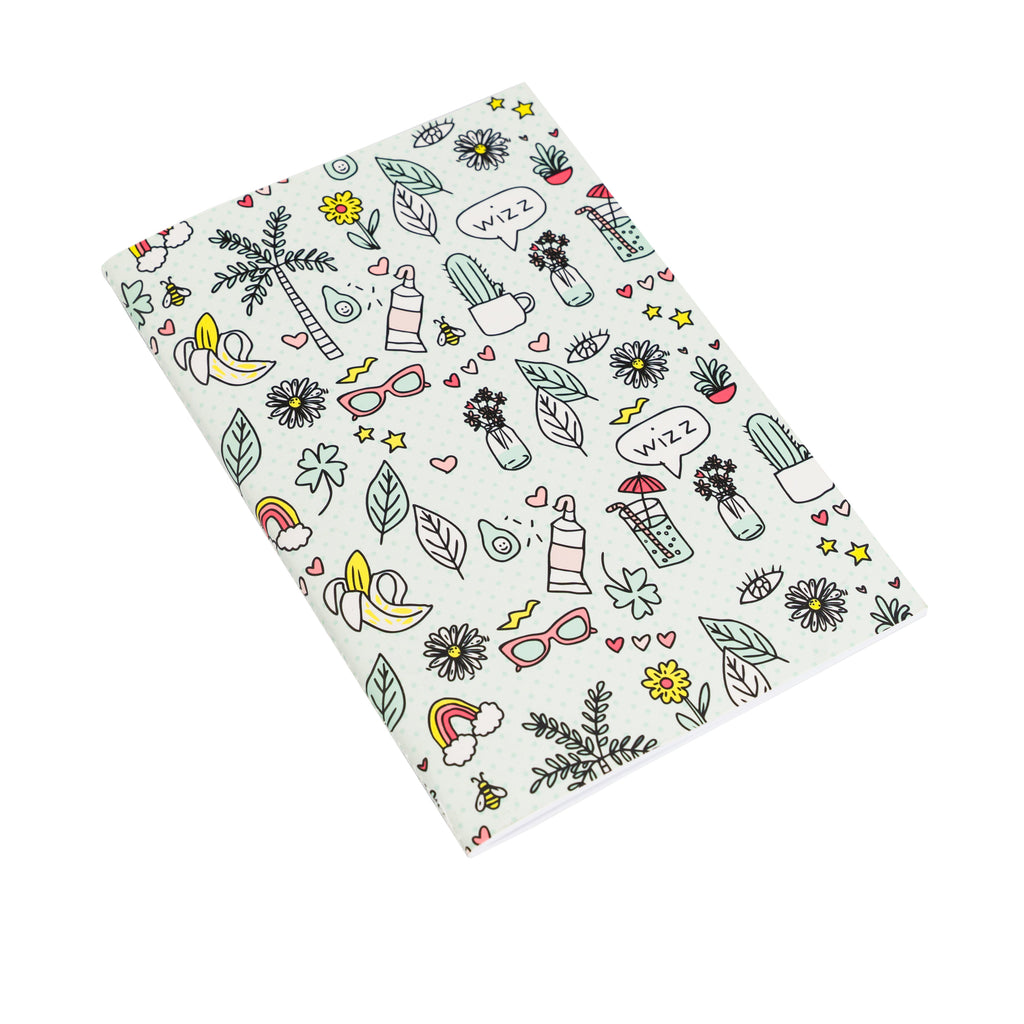Conjunto 2 Cadernos A5 - Ilustrações (artigo sortido)