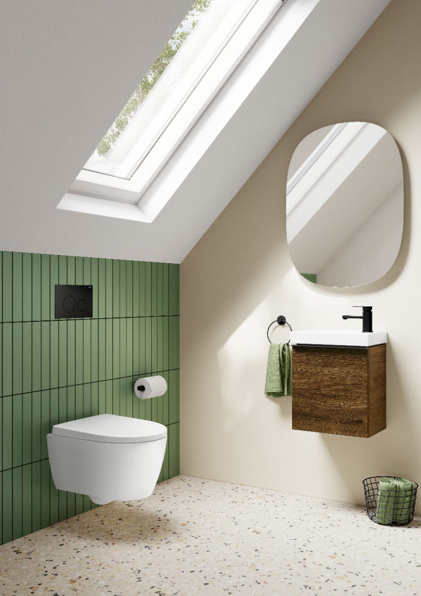 Geberit iCon Compact toilet met TurboFlush en Keratect wit glans