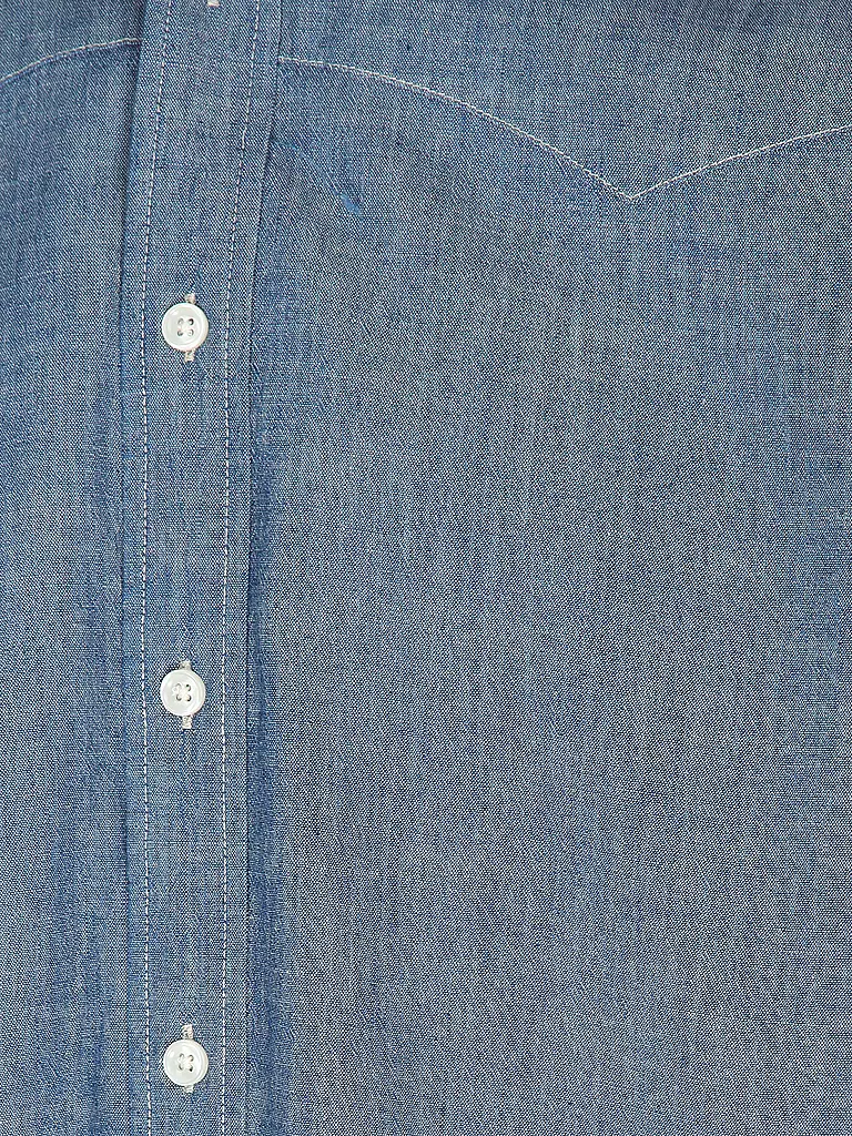NUDIE JEANS Hemd Regular Fit GEORGE CHAMBRAY blau
