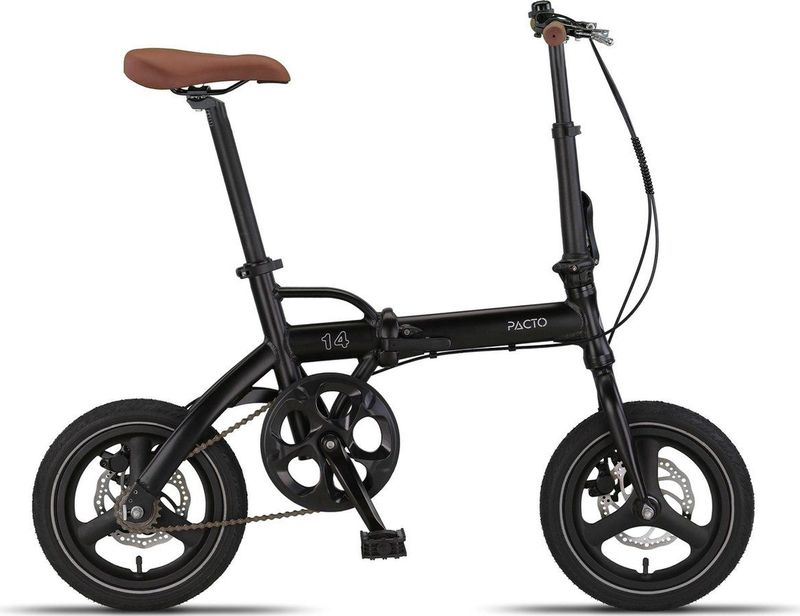 Pacto - 14 Vouwfiets - Zwart - 14 inch - Single Speed