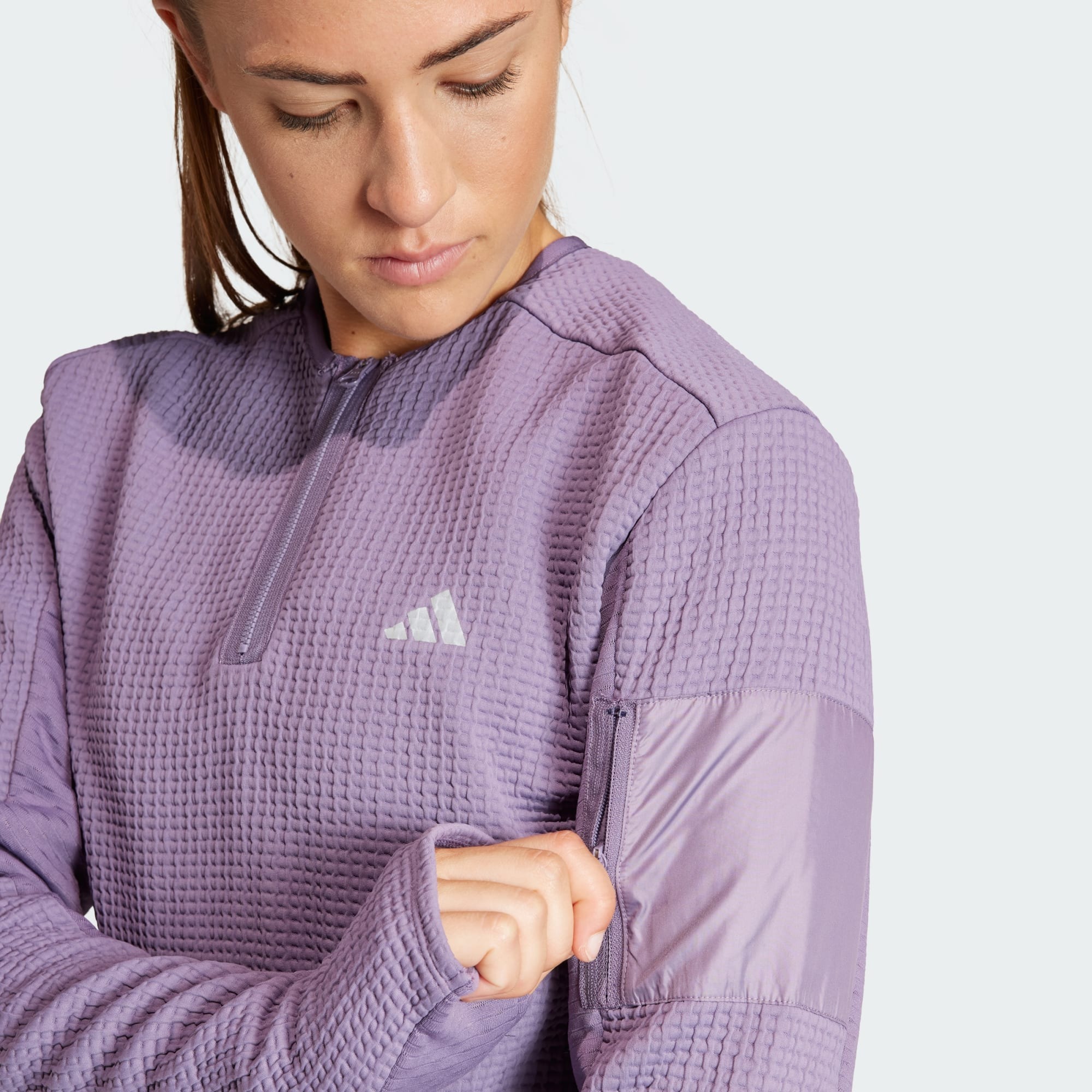 Ultimate CTE COLD.RDY Hlaf-Zip Running Shirt Dame Shadow Violet