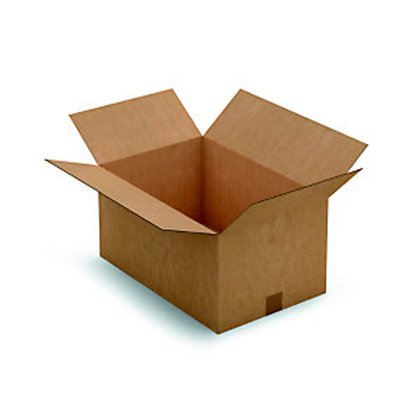 Caisse américaine carton simple cannelure - L. Int. 50 x l.33 x h.25 cm - Kraft brun - Lot de 25