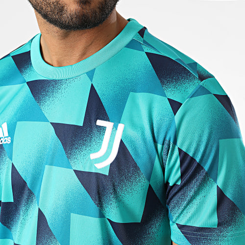 Maillot De Foot Juventus HB6050 Vert Bleu