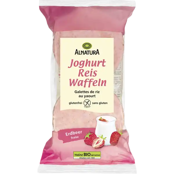 Bio Joghurt-Reiswaffeln Erdbeer