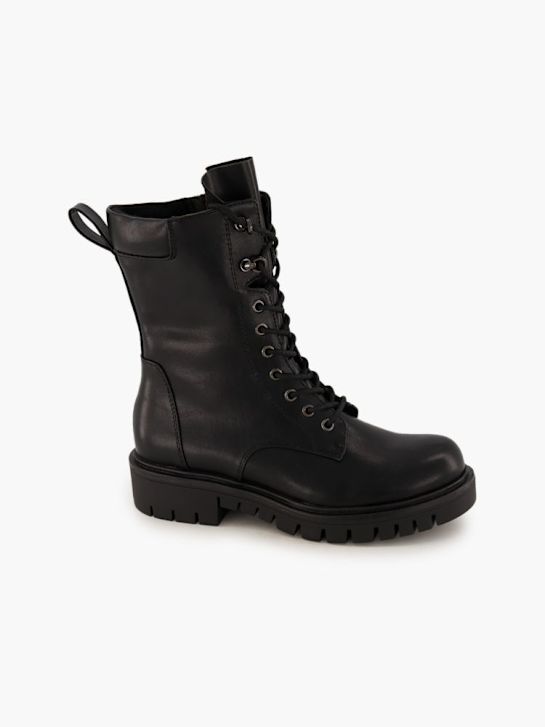 Catwalk Schnür-Stiefelette Schwarz