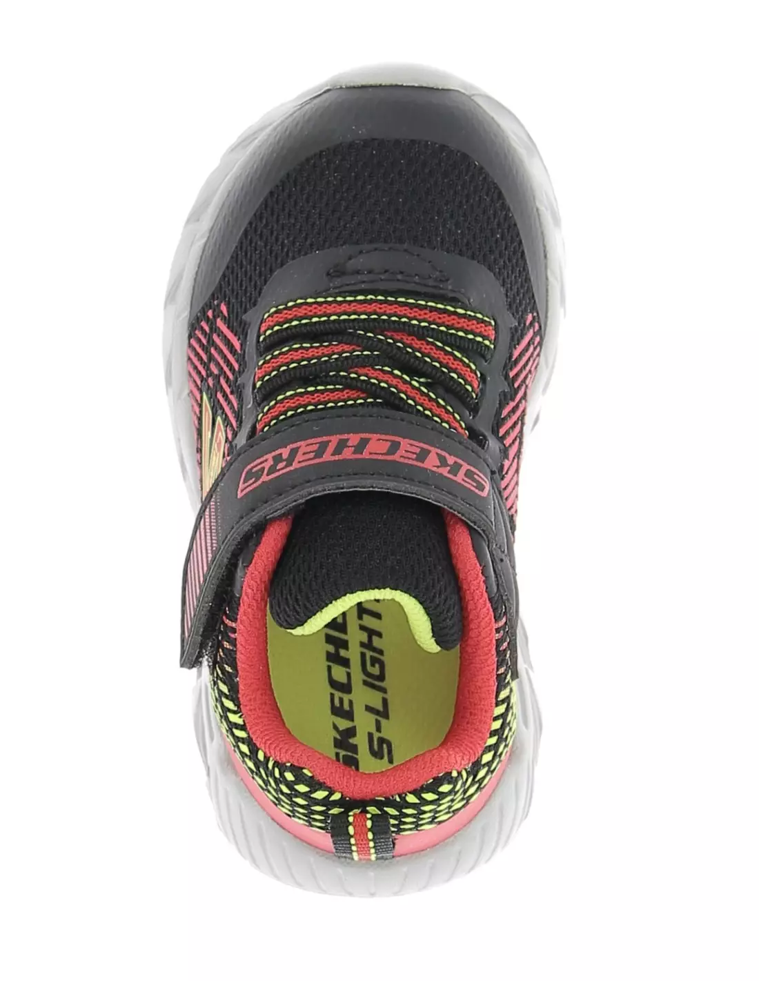 SKECHERS MAGNA LIGHTS GRUX - Baskets BLACKREDLIME