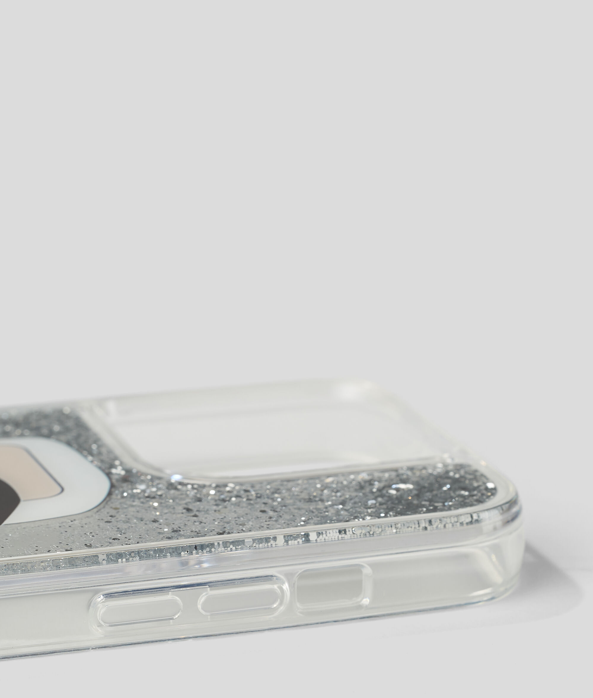 Coque Karl en gel pailleté pour iPhone 14 Pro