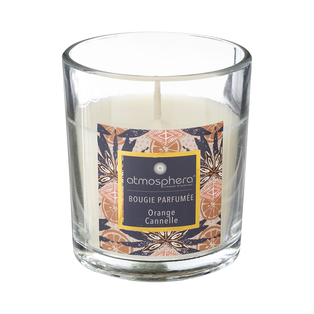 Bougie parfumée orange cannelle 110 gr