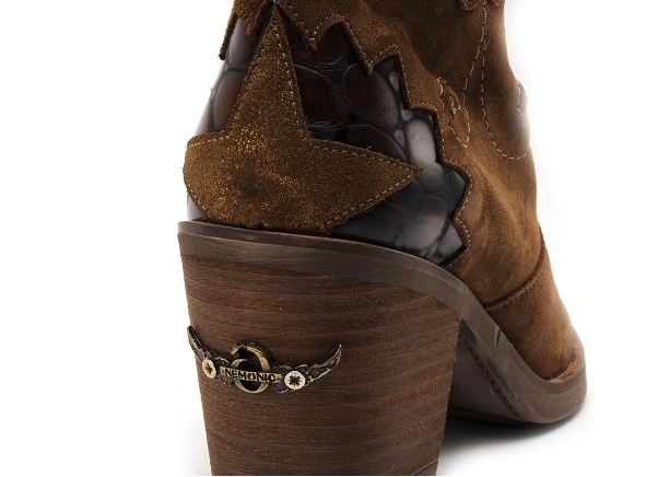 Nemonic boots bottine talons femme 2280 marron