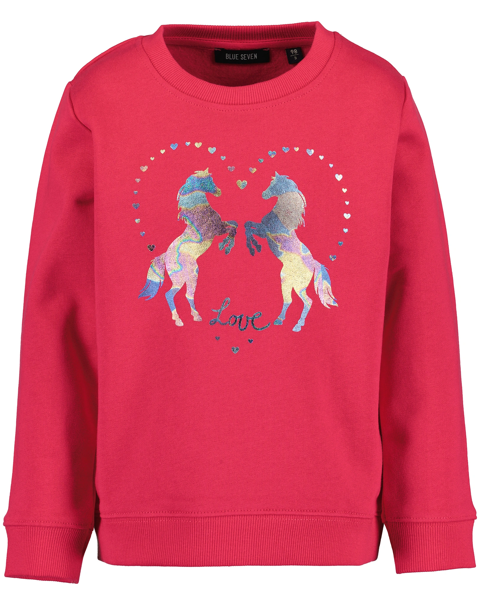 Sweatshirt HORSE LOVE in magenta