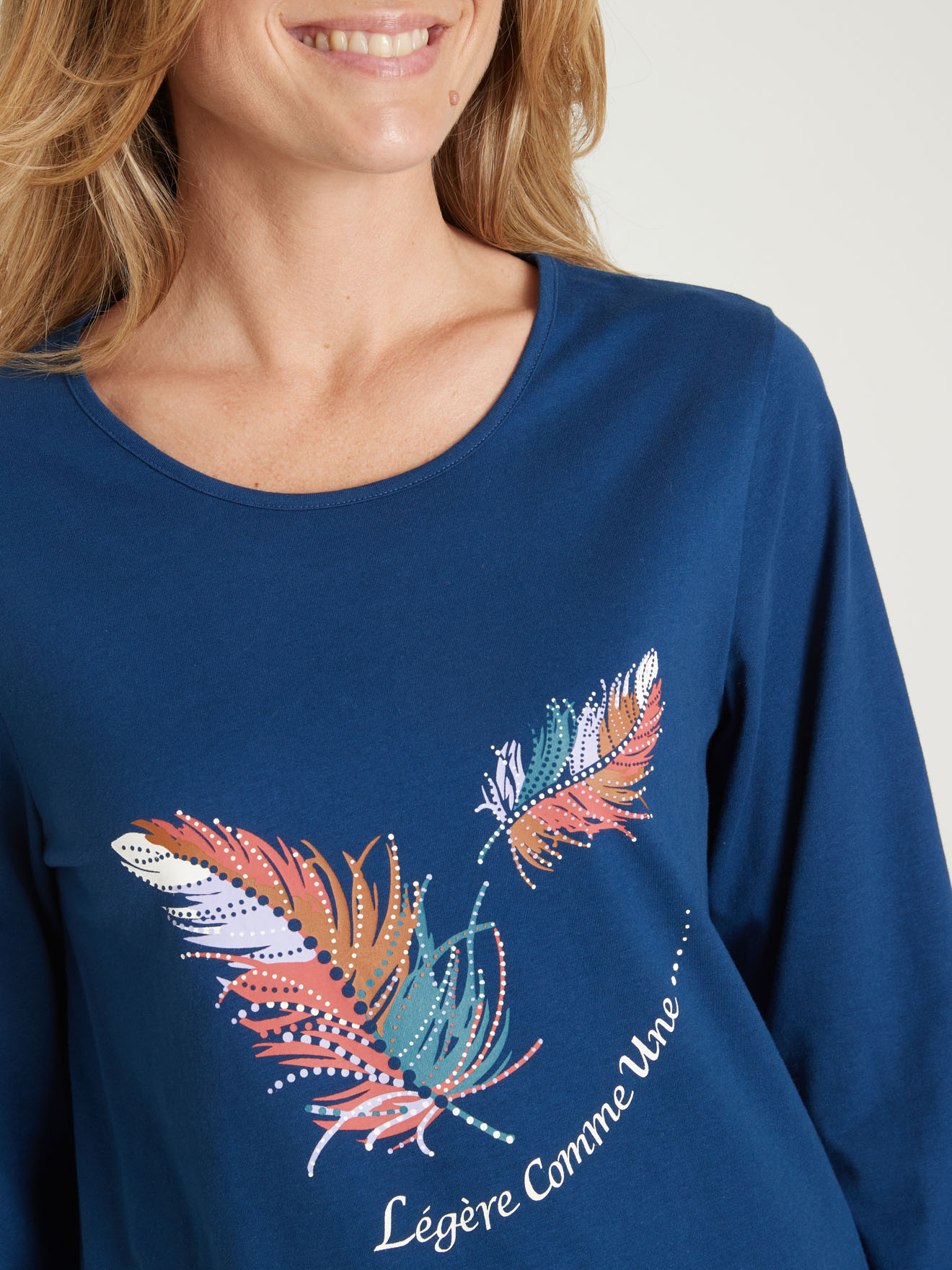 Tee-shirt de pyjama pur coton