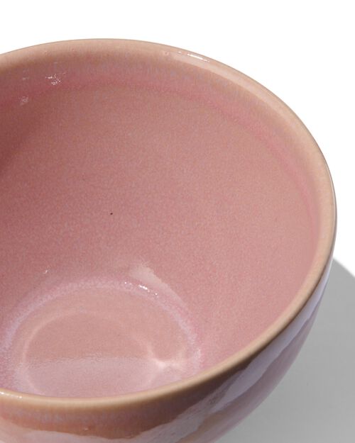 bol - 14 cm - Porto - émail réactif - rose