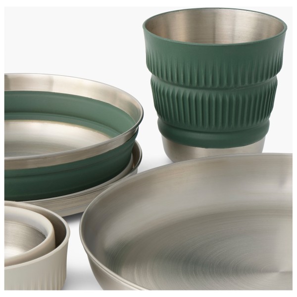 Sea to Summit - Detour Stainless Steel Collapsible Dinnerware Set - Set de vaisselle