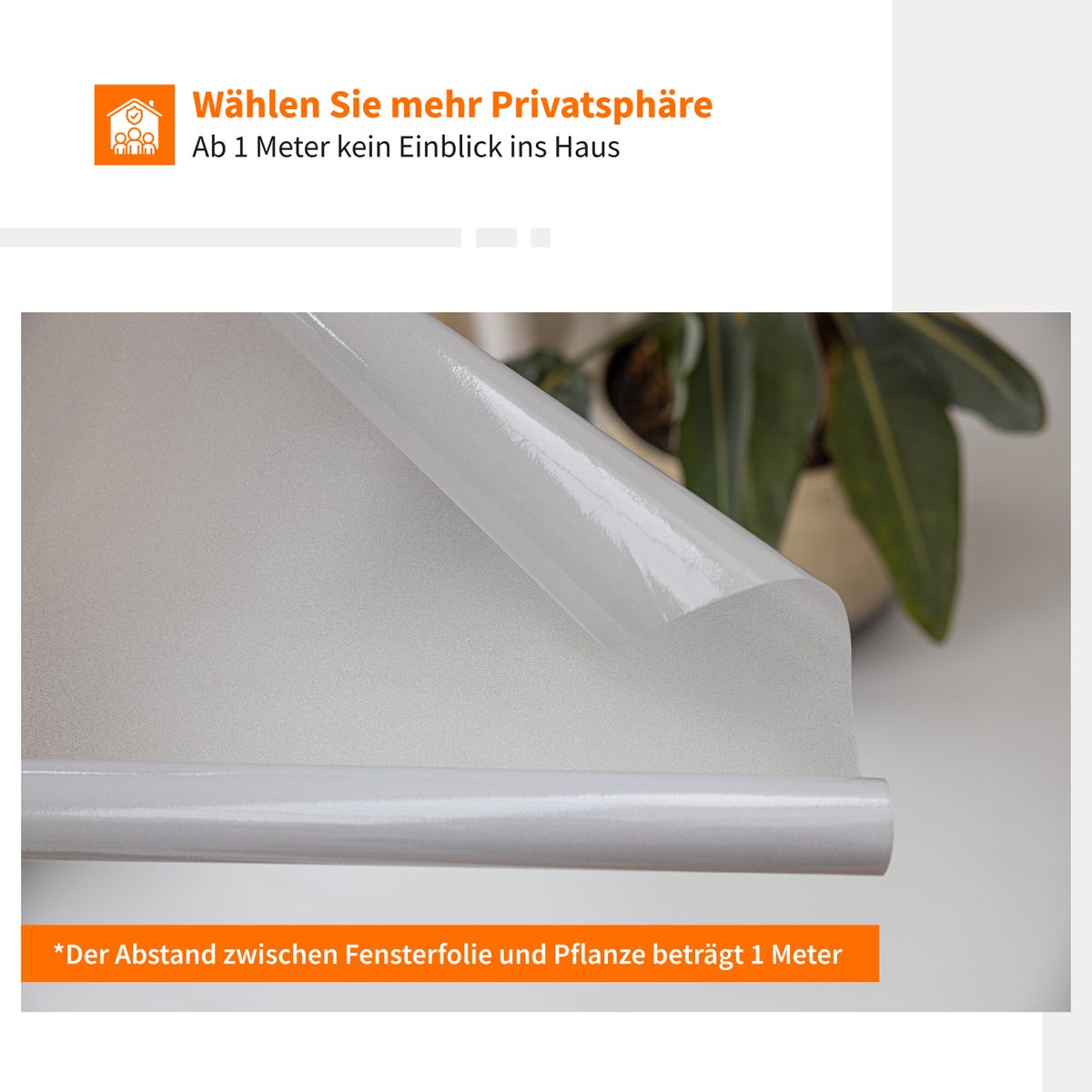 Simple Fix Raamfolie 90 x 300 cm - Privacy Raamfolie, Isolatiefolie - Ondoorzichtige Zelfklevende Raamfolie - Mat