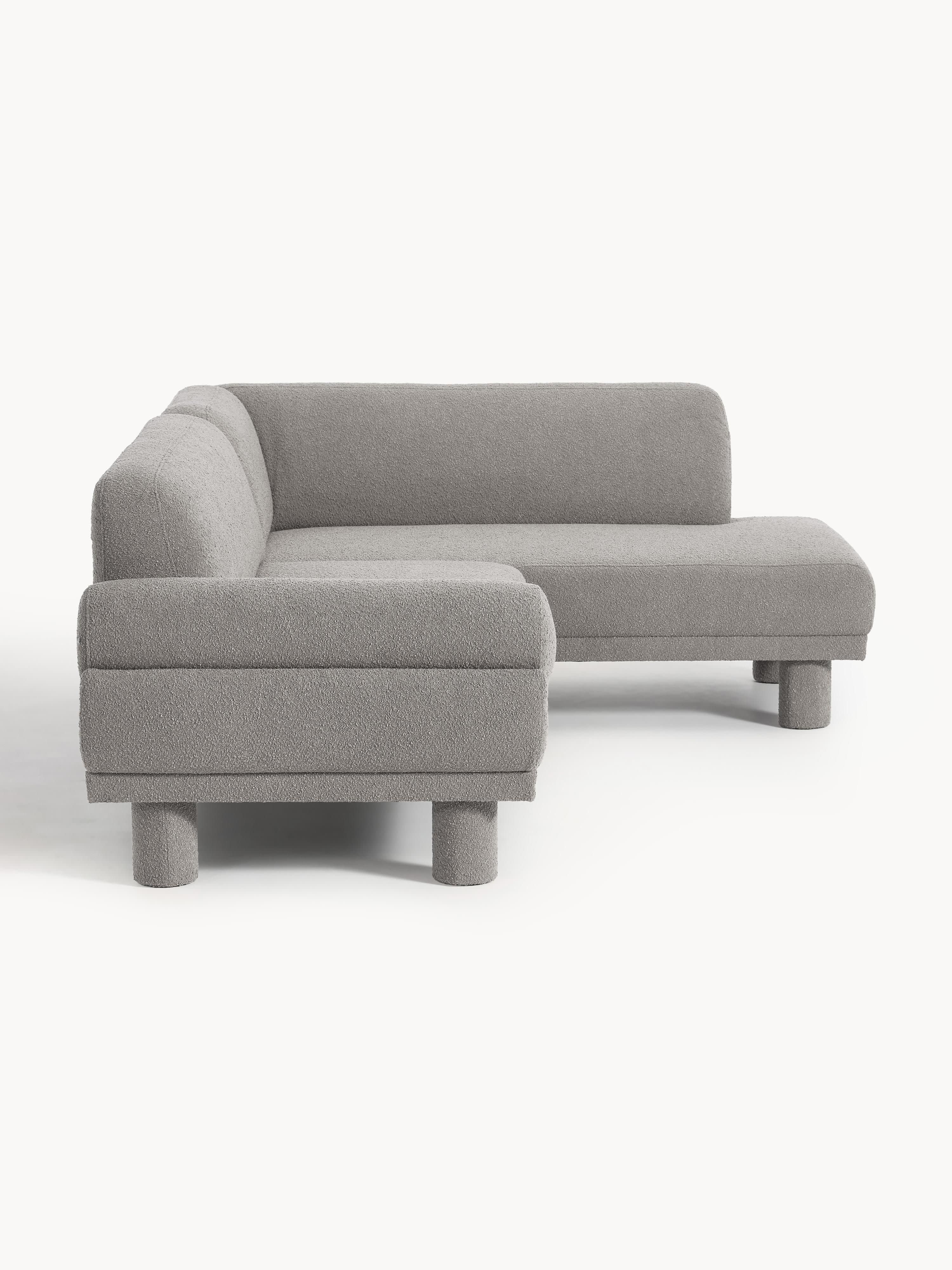 Bouclé hoekbank Lilo