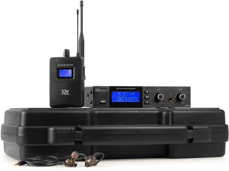 Power Dynamics In-Ear Monitoring-System PD810 Kabelloses In-Ear-Monitoring-System mit Koffer